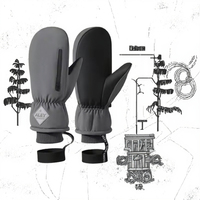 Mitaines de ski classiques pour hommes Geshida, coupe-vent, imperméables, en polyester, pour sports de plein air, cyclisme, snowboard, modèle 5129