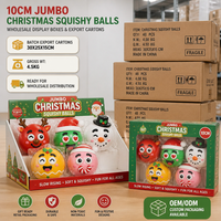 Balle anti-stress en TPR pour Noël, jouet à presser pour les fêtes et les cadeaux, idéal pour les boutiques et les fournitures de fête