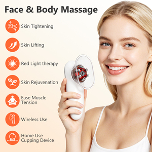 <span class=keywords><strong>Appareil</strong></span> de massage corporel rechargeable, portable, électrique, pour le visage, le corps, l'abdomen et les jambes, avec fonctions de raclage et de ventouses, anti-<span class=keywords><strong>cellulite</strong></span> - Product Image 2