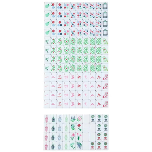 Hot Sale Modern Luxury Design 4-Player Red American Mahjong Tiles Set Eco-Friendly Acrylic for Christmas <b>Entertainment</b> - Product Image 5