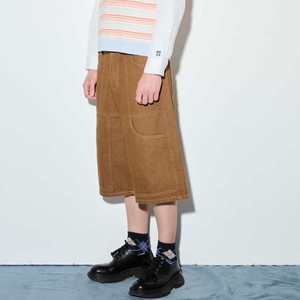 <b>Men</b>’s Brown Denim Jort <b>Patch</b> Loose Fit <b>Shorts</b> Vintage Cool Urban Style - Product Image 4