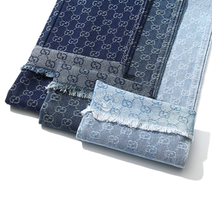 <span class=keywords><strong>Tessuto</strong></span> Denim Jacquard con Alfabeto GG, 80% Cotone, Blu, per <span class=keywords><strong>Jeans</strong></span>, 10.5 Oz, Alta Qualità, Vendita all'Ingrosso - Product Image 5