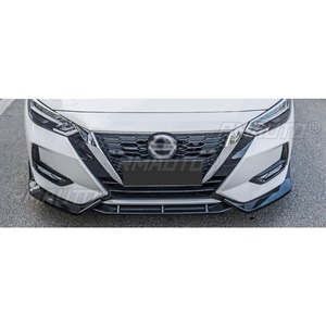 Car Front Bumper <b>Lip</b> Diffuser Spoiler Glossy Black Modification Part for Nissan Sylphy 2020-2022 Protector Car Accessories - Product Image 5