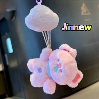 Top vente nuage ballon bataille petit chat peluche peluche porte-clés sac suspendu