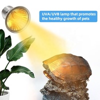 Bola Lampu tumbuh reptil UVA UVB, 25/50/75/100W Tanning lampu panas untuk amfibi kura-kura berbantalan naga kadal