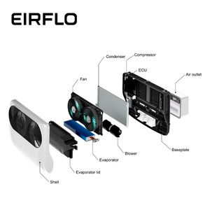 Ventilateur marin double EIRFLO 12V/24V pour climatisation de stationnement |   Unité de climatisation de toit pour <span class=keywords><strong>bateau</strong></span> 4G, 8500 BTU de refroidissement, 600 W de puissance, <span class=keywords><strong>commande</strong></span> vocale pour cabine - Product Image 4