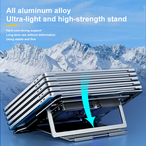 Ruimaite D20 chuyên nghiệp Dualcore làm mát máy tính xách tay mát hỗ trợ máy tính bảng tản nhiệt gió + bán dẫn phổ Kích thước máy tính xách tay - Product Image 2