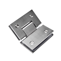 Charnière de porte de douche murale en verre réglable à 90 degrés, robuste, en chrome brossé, nickel mat, or satiné, moderne