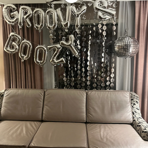 Decorazioni per feste di addio al nubilato da discoteca sfondo per foto di compleanno anni '70 Groovy anni '70 anni '80 anni '90 - Product Image 6