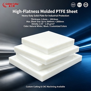 <span class=keywords><strong>Feuille</strong></span> de PTFE 100% vierge |   Épaisseur personnalisée de 1 mm à 100 mm |   Qualité alimentaire FDA |   Haute température 260°C |   Résistant à la corrosion |   Automobile - Product Image 2