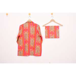 Conjunto de Pijama de Algodón para Mujer, Estampado a Mano, Estilo Boho, Ropa de Dormir Cómoda para Mujer, Excelente Precio de Fabricante - Product Image 2