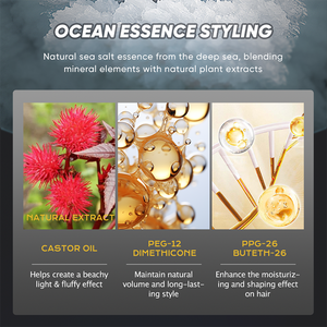 Fast Shipping Custom Private Label Beach <strong>Hair</strong> Look Vegan All Natural <strong>Mens</strong> Sea Salt Texture <strong>Spray</strong> Products for <strong>Men</strong> - Product Image 5