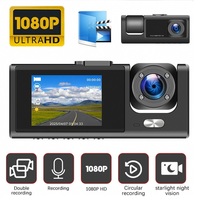 Cámara DVR para Auto de 3 Canales con Control WiFi, Cámara para Tablero de Vehículo, Grabadora de Video 1080P, Cámara de Visión Trasera para Vehículo, Caja Negra