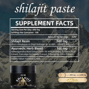 OEM Özel Etiket Altın Sınıfı Organik Himalaya Şilajit Sıvı Fulvik Asit 30g 50g Reçine - Product Image 3