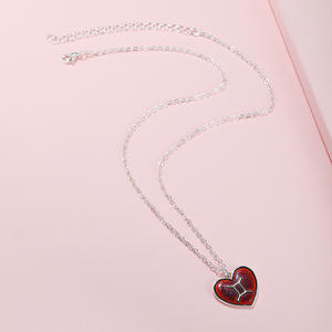 Colliers à breloques goutte d'huile à la mode Go Party 12 Horoscope Astrologie Zodiaque Coeur Pendentif Collier Pour Enfants - Product Image 4