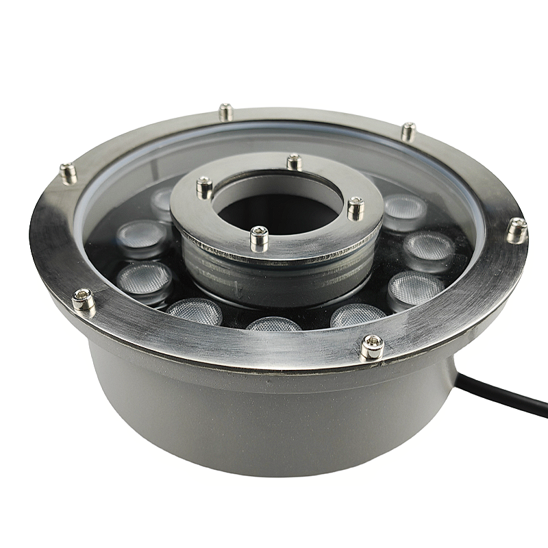 6W 9W 12W DC12V IP68 Waterproof Rgb Led Water Jet Fountain Ring Nozzle Pool Underwater Fountain Lights