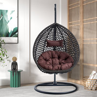 2024 vente directe d'usine balançoire patio pliant rotin meubles jardin balançoire lit pour hamac extérieur suspendu oeuf chaise