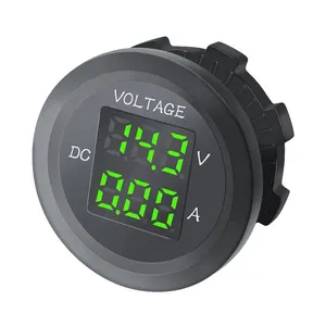 Car Modified LED Voltage Dual Display Meter Digital Voltmeter Ammeter 3 Digits Display 12V 24V Voltage Test