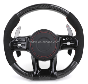 Volant en cuir et fibre de carbone personnalisé pour Benz <span class=keywords><strong>2022</strong></span> Nouveau CLS GLE W213 W238 W205 W222 W463 W167 G63 <span class=keywords><strong>Classe</strong></span> C C63 - Product Image 6