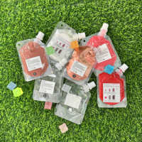 Flacon vide en plastique transparent haute pigmentation pour baume à lèvres, crème de base, cosmétiques en vrac recyclables, utilisé pour le rouge à lèvres et les soins anti-rides