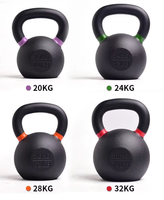 Ensemble de kettlebells en fonte écologique, robustes et durables, pour la musculation à domicile, unisexe, pour squats et entraînement des hanches
