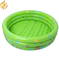 Piscine gonflable pour bébés Waterhan Mini Cartoon à trois anneaux, en plastique, pour l'extérieur, capacité 100-500 kg, moins de 5 passagers, usage commercial