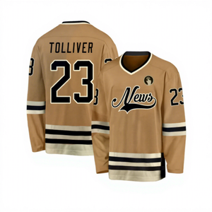 Nueva Camiseta de Hockey sobre Hielo al por Mayor, Ligera, Sublimada, Transpirable, 100% Algodón, con Logotipo Personalizado Impreso - Product Image 1
