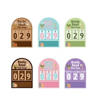 Ensembles de suivi de lecture en bois pour livres lus cette année, Tableau de comptage DIY, Journal de lecture, Cadeau pour enseignant, Décoration maison et bureau, Personnalisé