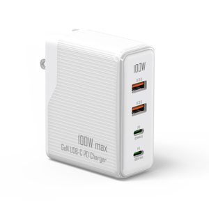 Siêu Nhanh 100W Turbo 4-Cổng Gan Tường Sạc 2A + 2C Nhanh Chóng Sạc Du Lịch Adapter Máy Tính Xách Tay/Máy Tính Xách Tay/Điện Thoại Xách Tay Mini Sạc - Product Image 5