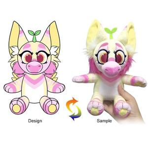 Boneka Kartun Anime Kustom Unisex Hadiah Ulang Tahun OPP PP Katun Super Lembut Penghilang Stres Hadiah Promosi Mainan Jaring Bersulam - Product Image 4