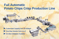 CoApex Vollautomatische Kartoffelchips-Herstellungsmaschine Anpassbares Layout Lebensmittelechter 304 Edelstahl 100-200kg/h Kapazität