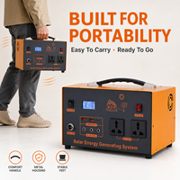 Station d'alimentation électrique polyvalente 500W 720Wh de conception experte, système solaire portable pour la maison, idéal pour la radioamateurie et le travail sur le terrain