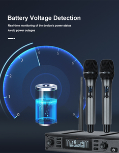 Sistema de Micrófonos Inalámbricos UHF-2700 de Audio Profesional de Precisión, Micrófono Inalámbrico Profesional para Grabación y Canto - Product Image 6