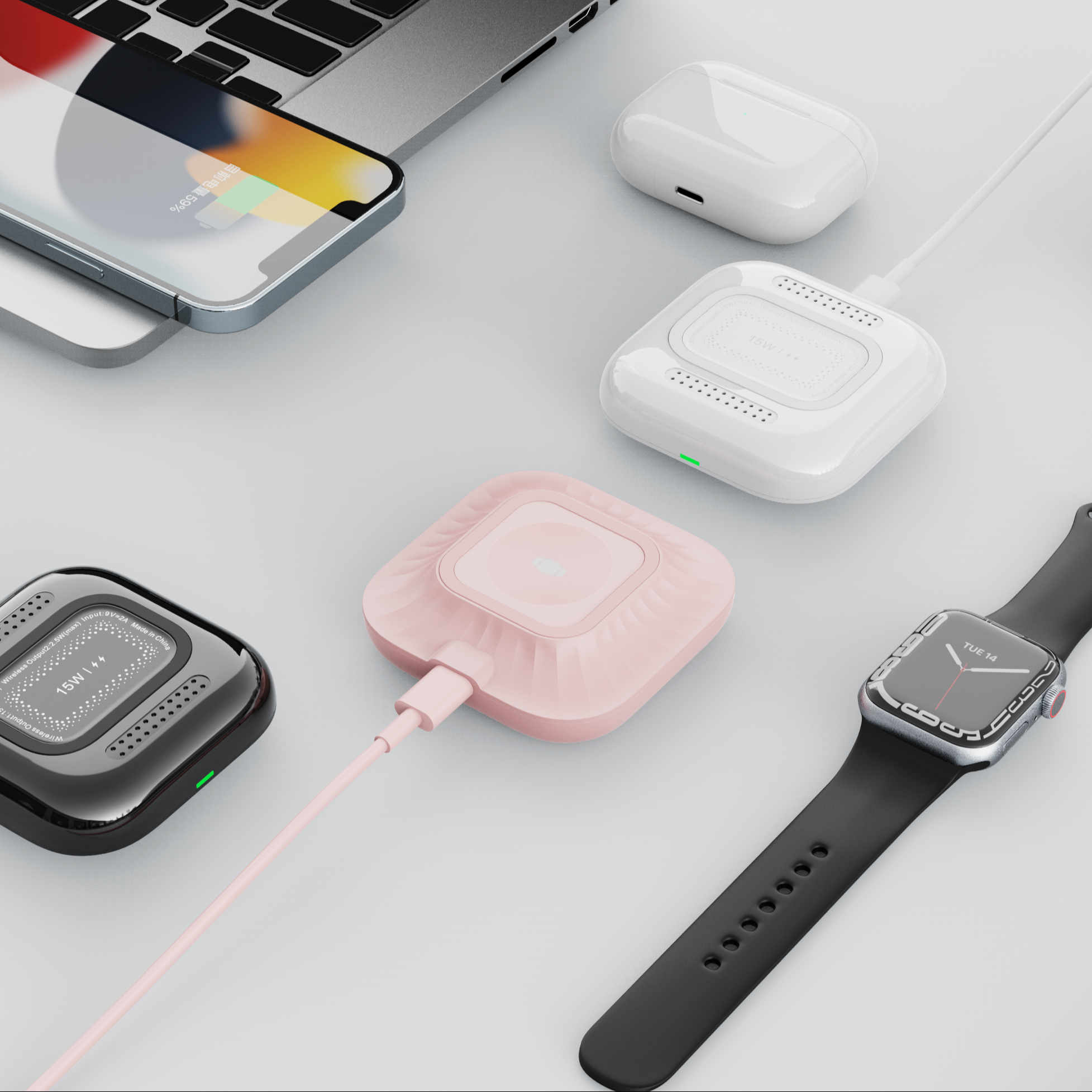 dual sided watch charger two sided