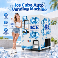 Fournisseur de distributeurs automatiques de glace Distributeur automatique de glaçons de grande capacité pour l'extérieur Distributeur automatique de glace avec ensachage automatique