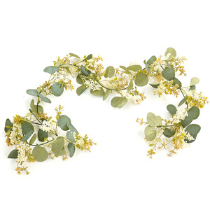 Guirlande <span class=keywords><strong>de</strong></span> feuilles d'eucalyptus <span class=keywords><strong>de</strong></span> 2 mètres, décoration suspendue pour mariage, fleurs artificielles, <span class=keywords><strong>chemin</strong></span> <span class=keywords><strong>de</strong></span> <span class=keywords><strong>table</strong></span> - Product Image 2