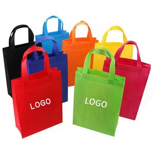 Sacs de courses personnalisés en non-tissé laminé imprimé, réutilisables, promotionnels et économiques en gros - Product Image 1