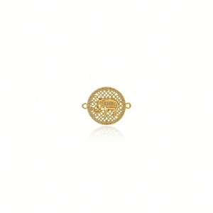 Abalorios personalizados de animales DIY al por mayor, chapados en oro de 14K con circonita cúbica, conector permanente de circonita para pulseras y collares de mujer - Product Image 6