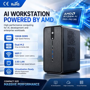 Zkmagic Zkh1 Ai Max+ Pro 395 มินิพีซี 128gb Lpddr5x Radeon 8060s เวิร์กสเตชัน 50+ เอนจิ้น Wifi 7 11 Zkh1 - Product Image 1
