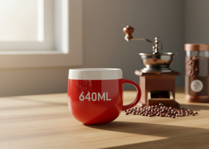 ถ้วยเซรามิก 640 มล. ความจุขนาดใหญ่ ใช้ในบ้าน - Product Image 2