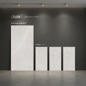 Azulejos de porcelana brillante Altra Slim Caramel Onyx de 800x1600 mm para pisos y paredes, diseño de lujo con apariencia de ónix. - Product Image 5