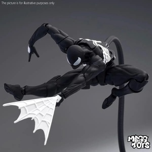 <span class=keywords><strong>Action</strong></span> <span class=keywords><strong>Figure</strong></span> in Plastica <span class=keywords><strong>di</strong></span> <span class=keywords><strong>Spider</strong></span>-<span class=keywords><strong>Man</strong></span> Simbiote Nero con Tuta Venom, Modello Articolato da Collezione, Giocattolo per Bambini - Product Image 2