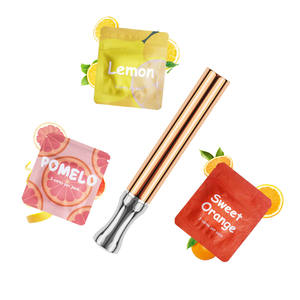 Inhalador de Aromaterapia de Acero Inoxidable con Aroma a Fruta y Aceite, para Aliviar las Náuseas, Dejar de Fumar, con Colgante - Product Image 1