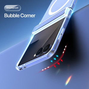 เคสโทรศัพท์แบบพับได้แบบเต็มตัวสำหรับเคสโทรศัพท์แม่เหล็ก ZFlip8, เคสใสบางเฉียบป้องกันการตกกระแทก - Product Image 5