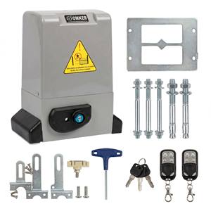 <span class=keywords><strong>Moteur</strong></span> <span class=keywords><strong>de</strong></span> portail <span class=keywords><strong>coulissant</strong></span> automatique 3000KG 433.92MHz, ouvre-portail robuste avec 2 télécommandes pour usage industriel et commercial - Product Image 6