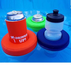 Porte-boissons flottant thermique moderne en néoprène pour fête au bord de la piscine, refroidisseur pour canettes et bouteilles de 330 ml - Product Image 1