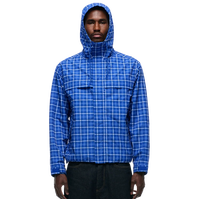 Chaquetas Cortavientos de Nailon Ripstop Impermeables para Correr al Aire Libre, Ligeras, Resistentes a las Arrugas, Transpirables, de Secado Rápido, con Diseño a Cuadros