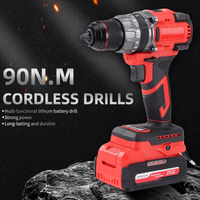 SENGXIN 90N.m Perceuse à percussion sans fil au lithium-ion, 13mm, gris avec batteries 21v 4.0Ah et chargeur CE