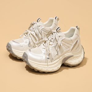 Zapatillas Deportivas de Plataforma con Suela Gruesa para Mujer, Primavera-Otoño 2026, Superventas, Color Morado, con Cordones, Transpirables, Ligeras e Informales - Product Image 4