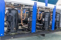 Refroidisseur d'eau pour patinoire, refroidisseur à glycol refroidi par air -15C/-10C, système de refroidissement à contrôle d'eau